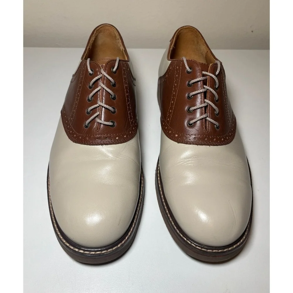 Brown And Cream Saddle Shoes | Jos A Bank | Men's Size 11